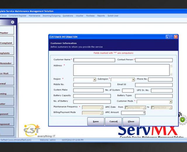 service maintenance software, amc software